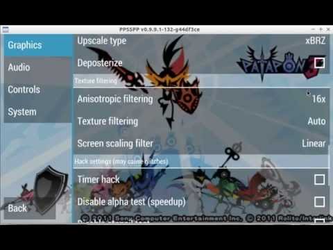 Ppsspp settings for patapon s9 pc